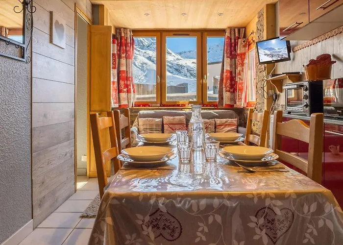 4 Pers, Coeur Val Thorens, 28m², Ski-in/ski-out, Confort & Commodites - Fr-1-637-38 شقة فال تورُن